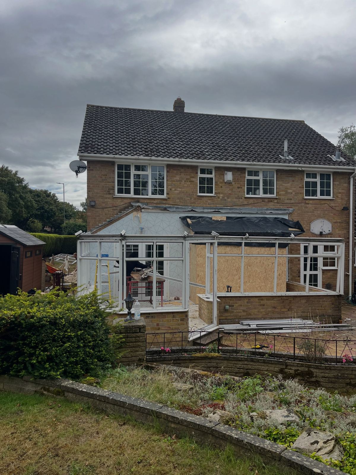 Completed double-storey extension in Gillingham, Kent